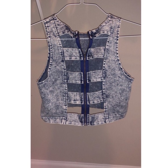 Jean crop top - Picture 2 of 2